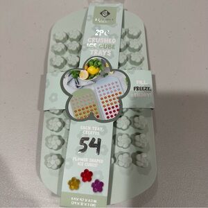 Crushed Ice Cube Trays - Flower Shaped - Green